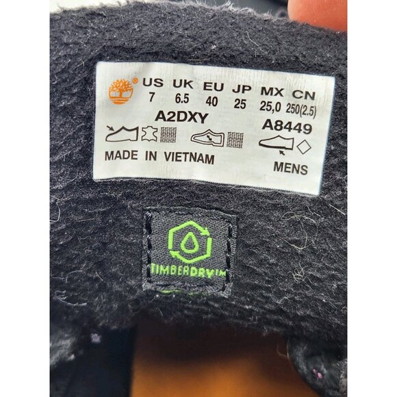 Timberland Men's Chillberg Waterproof Hiking Black Nubuck Boots Size 7 Mens - Picture 11 of 13